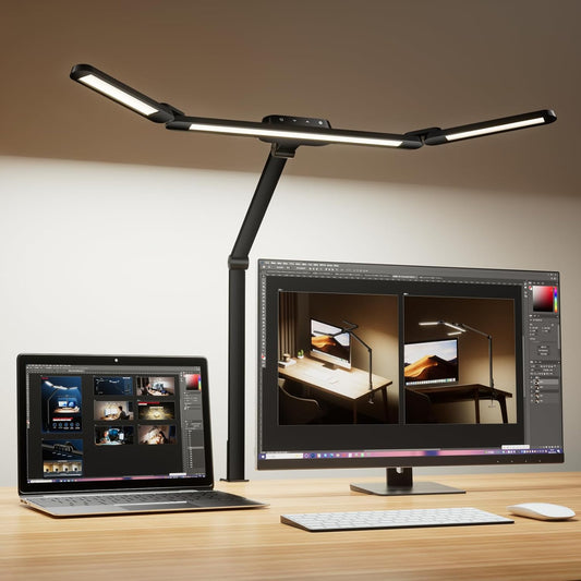 LED Desk Lamp with Clamp, 22W