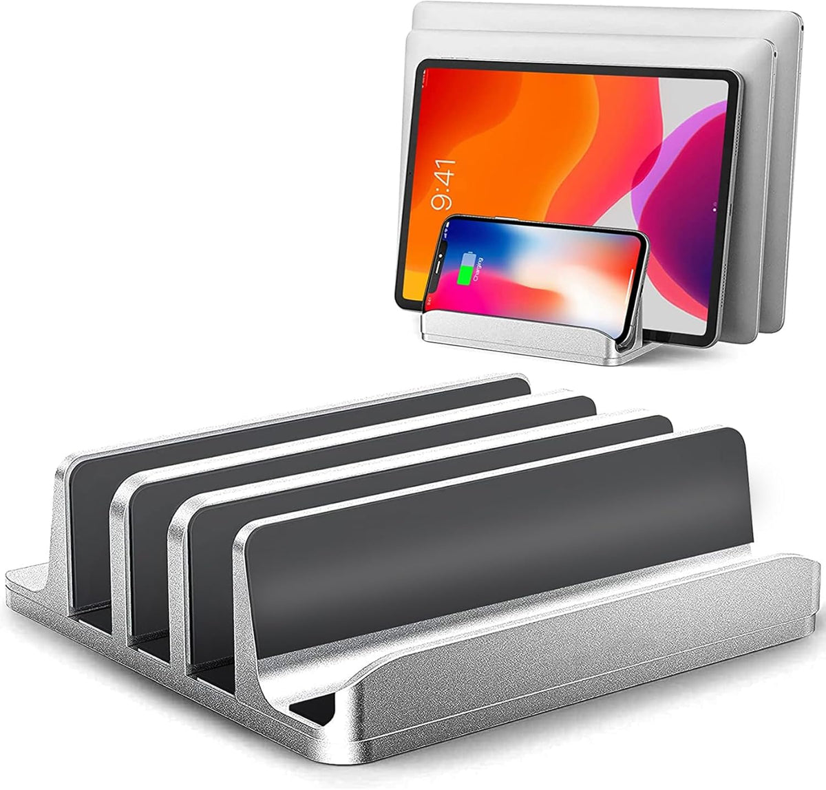 3-Slot Vertical Laptop Stand [Updated Version]