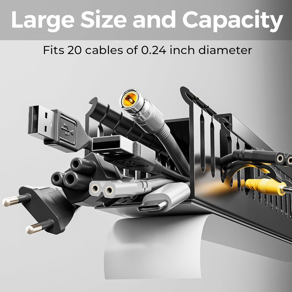 62.8in, 4x15.7in) Cable Raceway