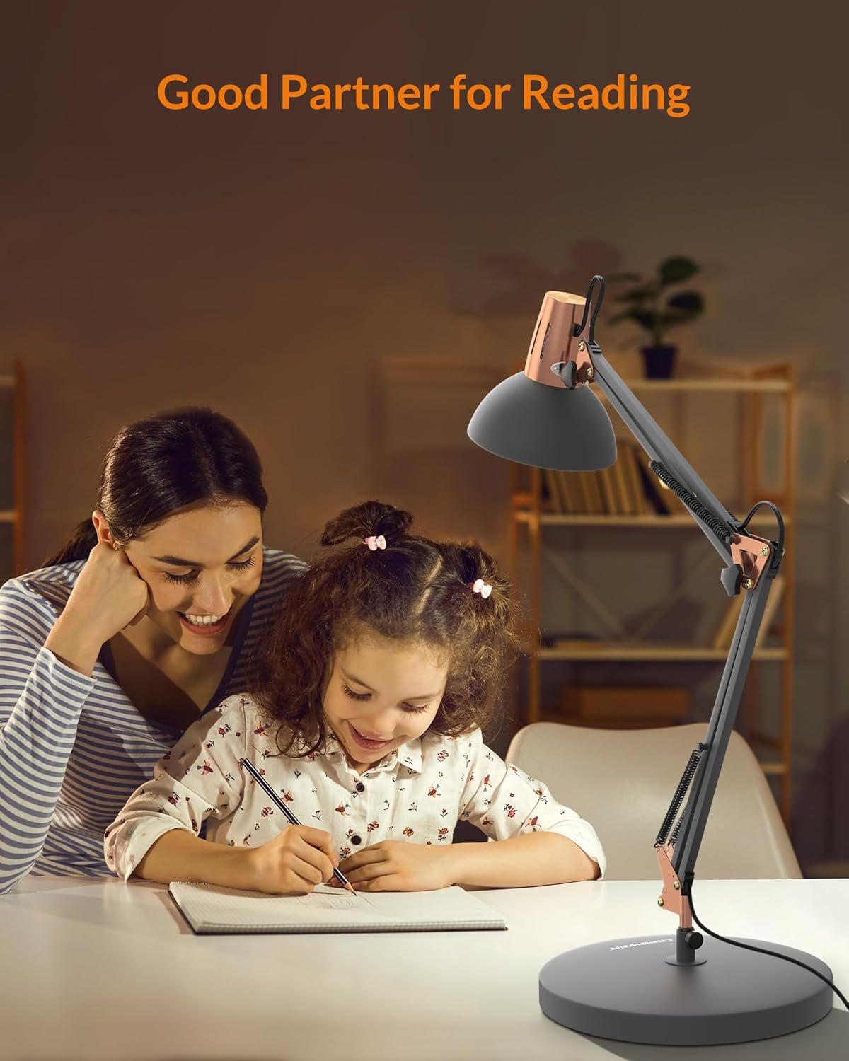 Metal Desk Lamp, Black