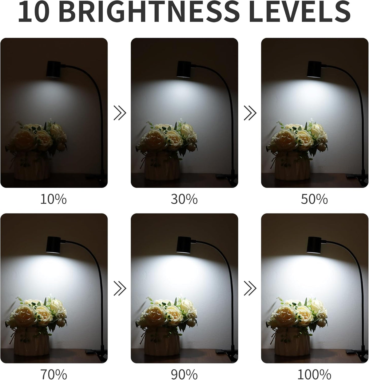 Desk Lamp, USB Clip On Light