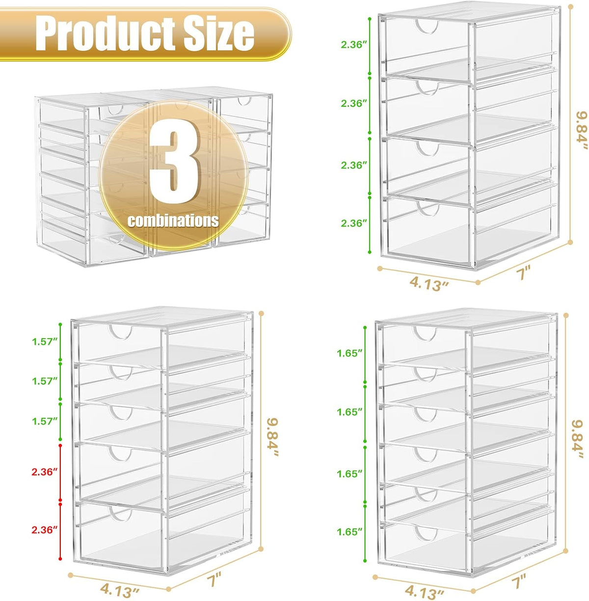 Acrylic Desk Organizers and Accessories