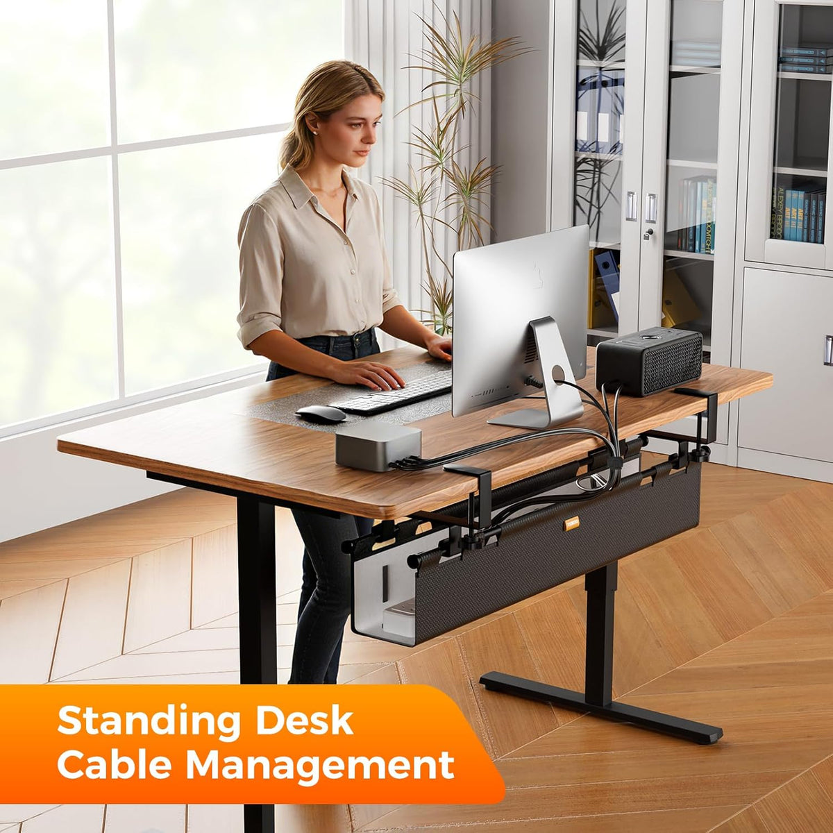 Cable Management Tray Under Desk