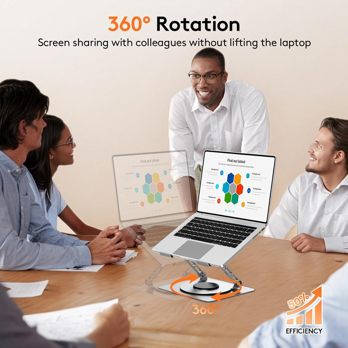 Laptop Stand , 360 Rotating Base
