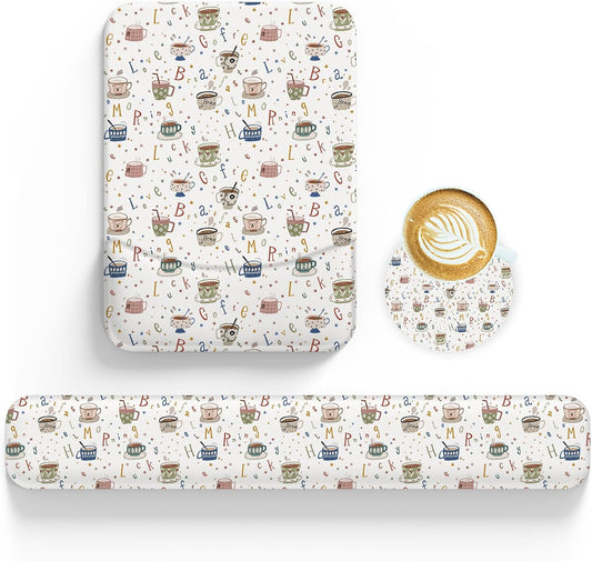 Keyboard Wrist Rest Pad Mouse Pad Set