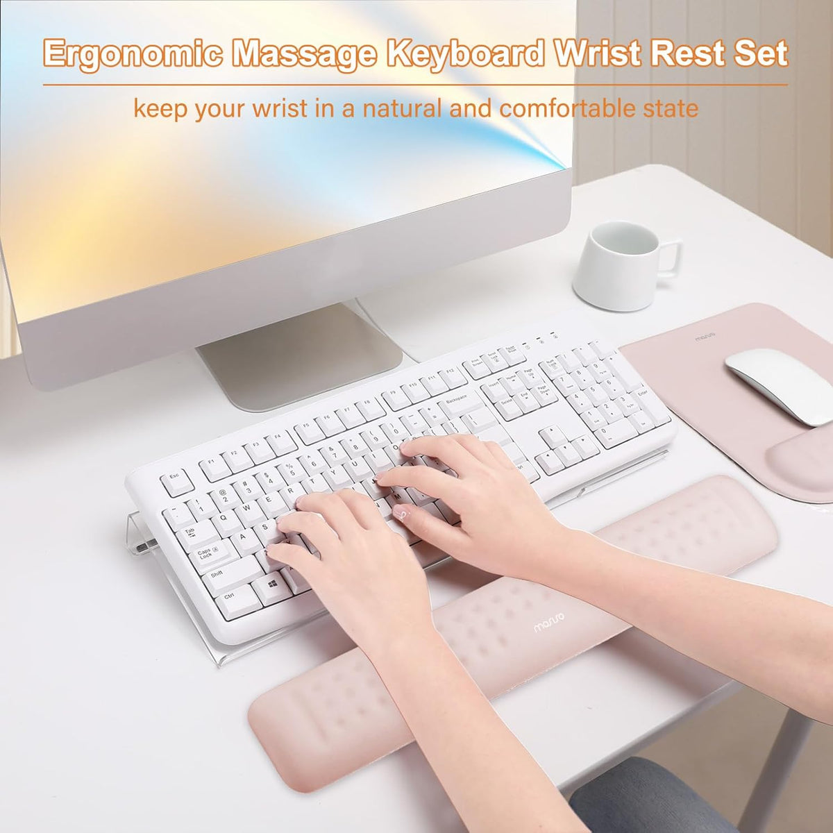 Computer Keyboard Stand&Wrist Rest Support