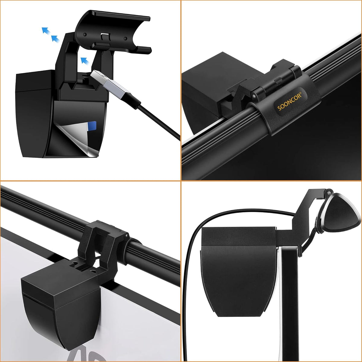 Computer Monitor Light Screen Light Bar e-Reading LED Task Lamp