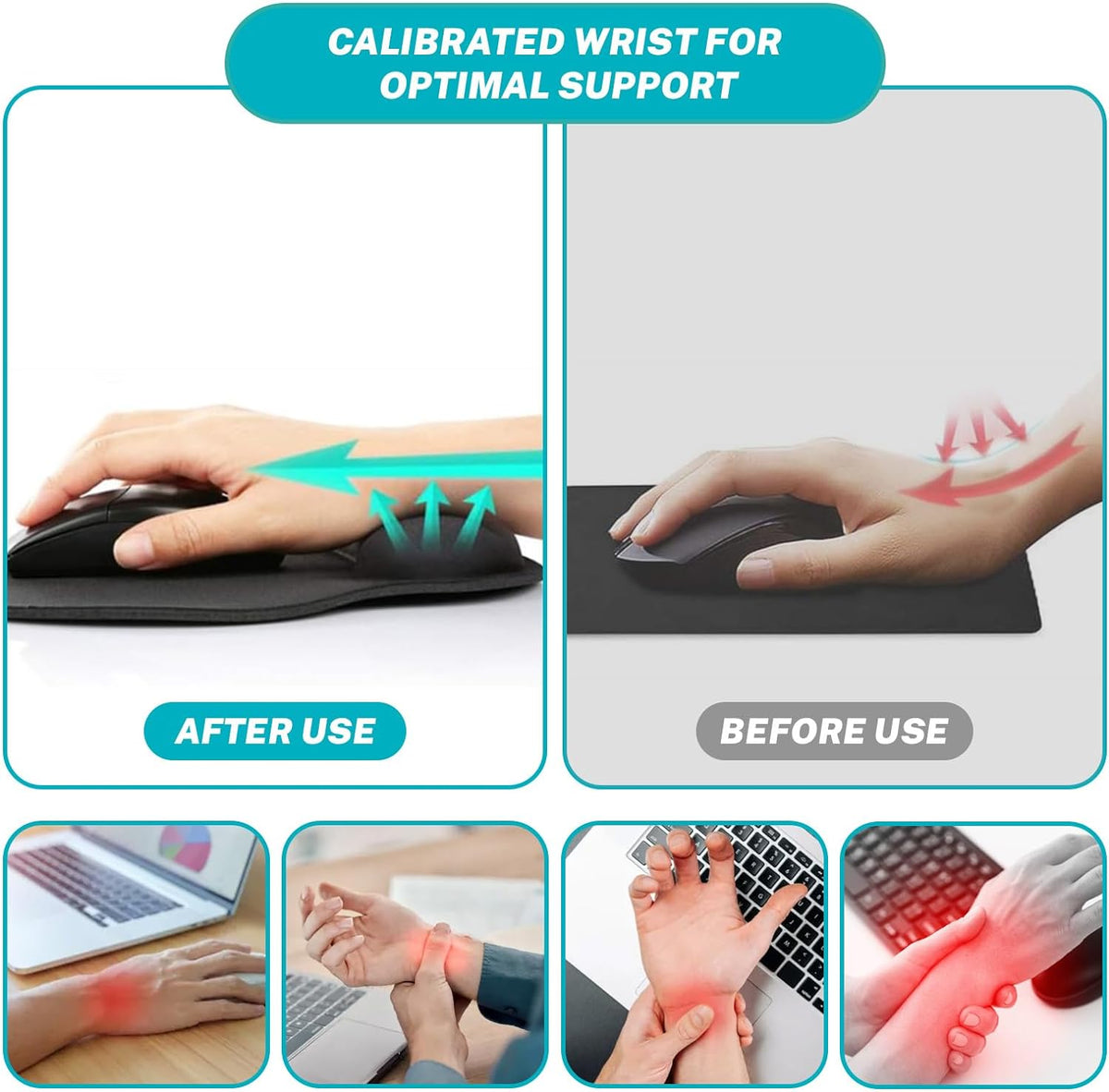 Cute Funny Ergonomic Mouse Pad Wrist Support