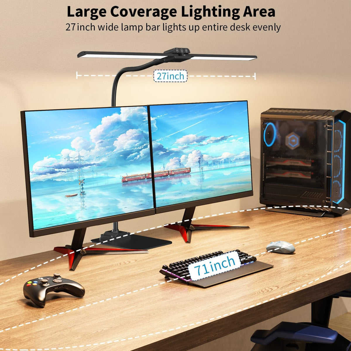 Desk Lamp Double Light: Bright Led Desk Lights