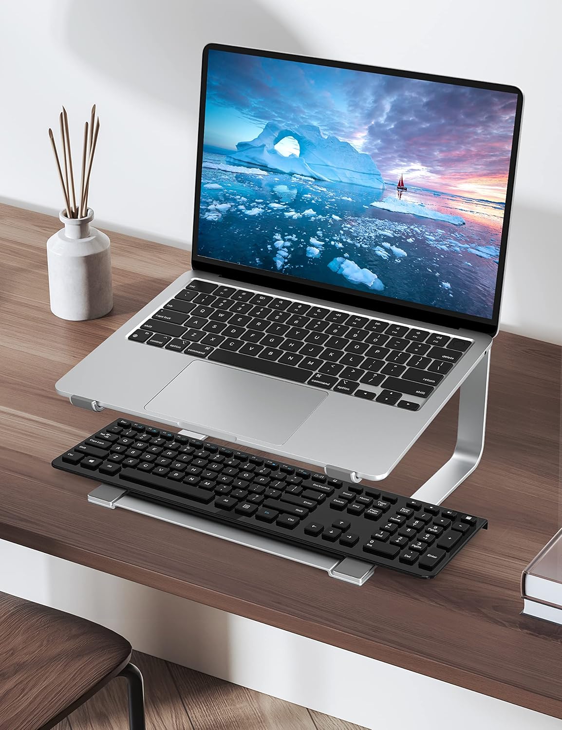 Laptop Stand, Silver, 17.3 Inch