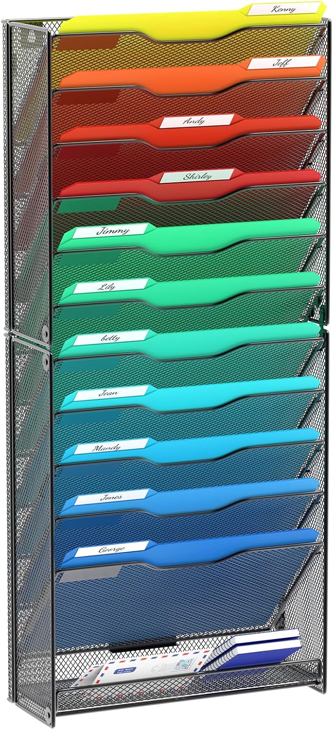12 Tier Wall File Organizer