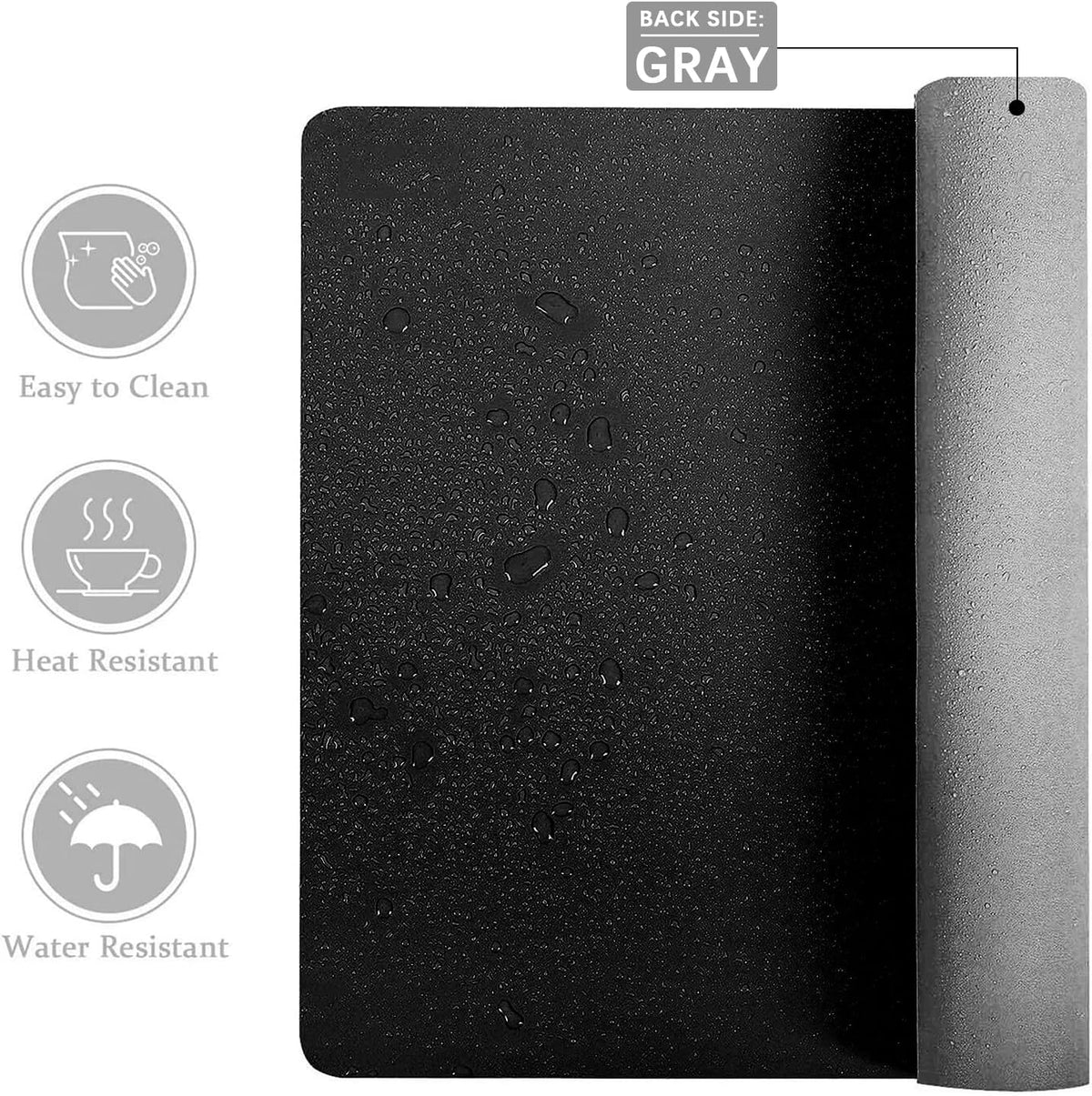 Double-Sided PU Leather Desk Pad