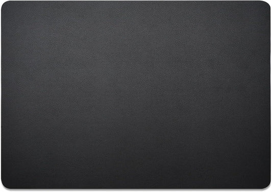Leather Desk Blotter Pad 17 x 12 Inches, Black