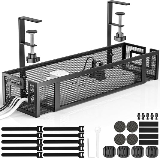 Under Desk Cable Management Tray, 1 Pack