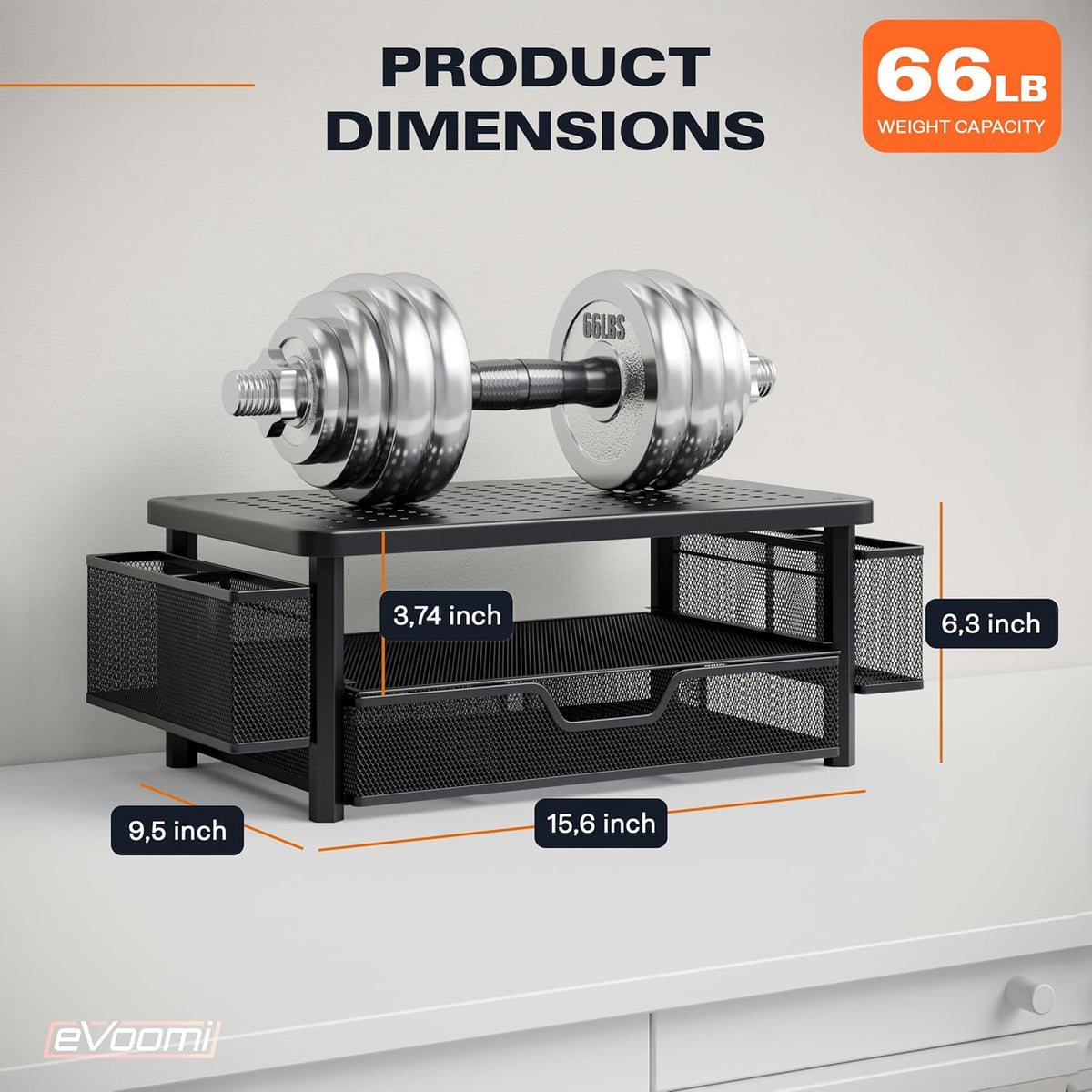 FlowMax Ergonomic Desk organizer Computer Monitor Stand -Improved XL