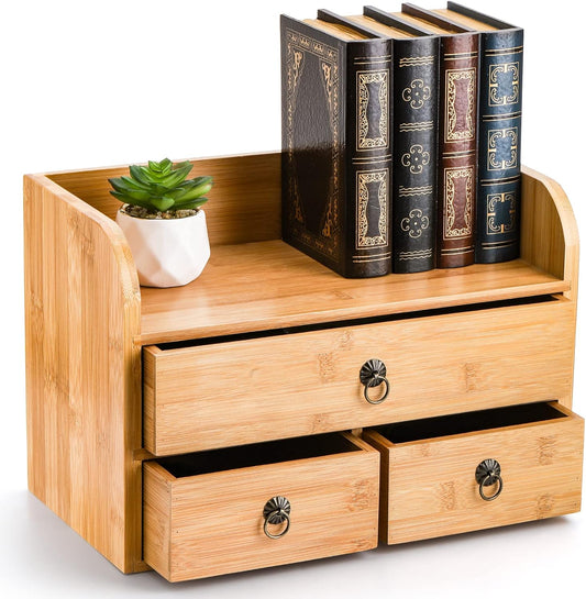 Bamboo Desk Organizer, 3-Tier