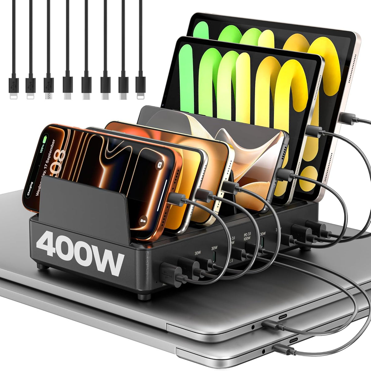 400W Charging Station, Black