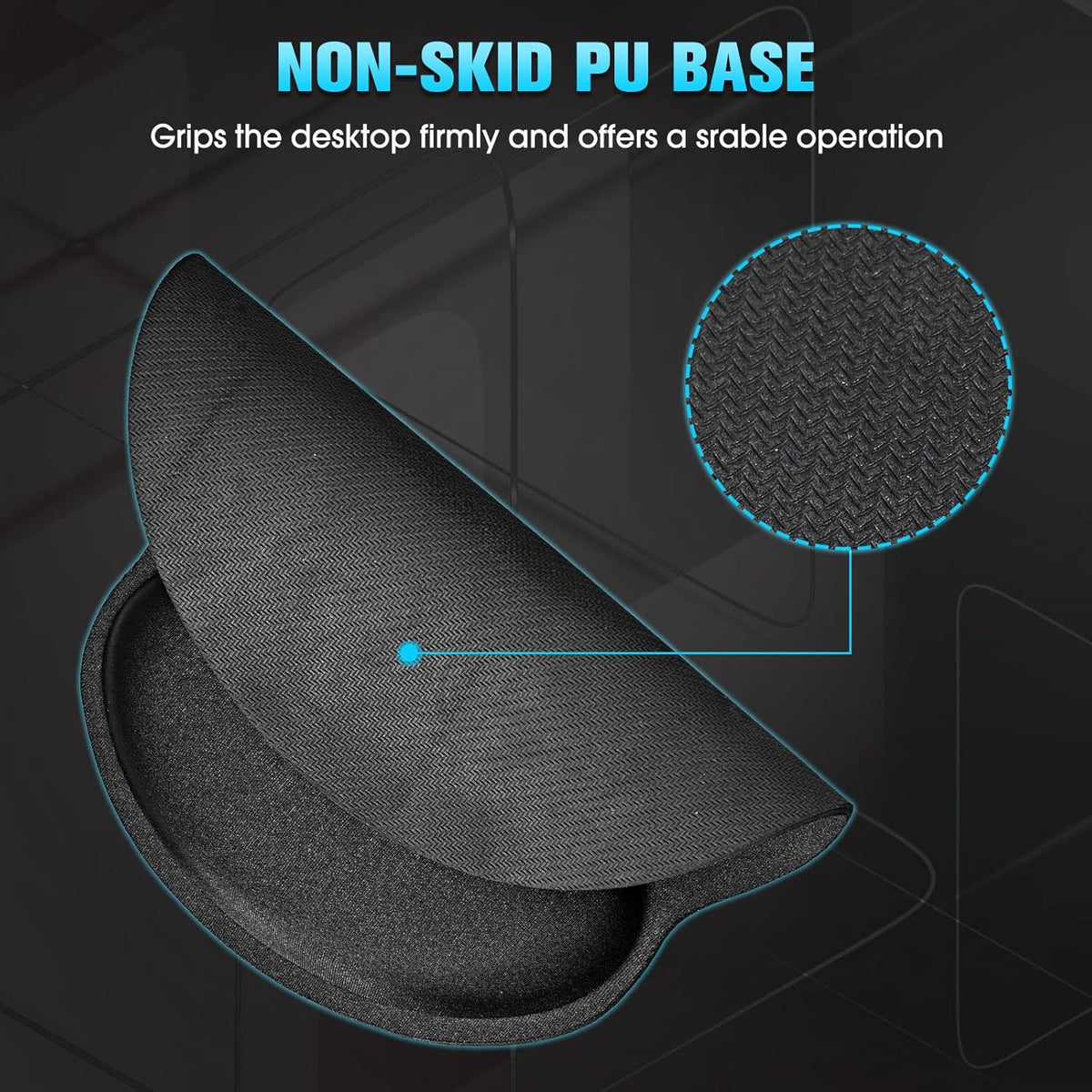 Ergonomic Mouse Pad with Wrist Rest Support Gel Memory Foam
