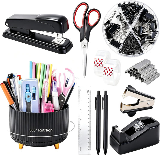 Gawsey Black Desk Organizers and Accessories with Desk Organ