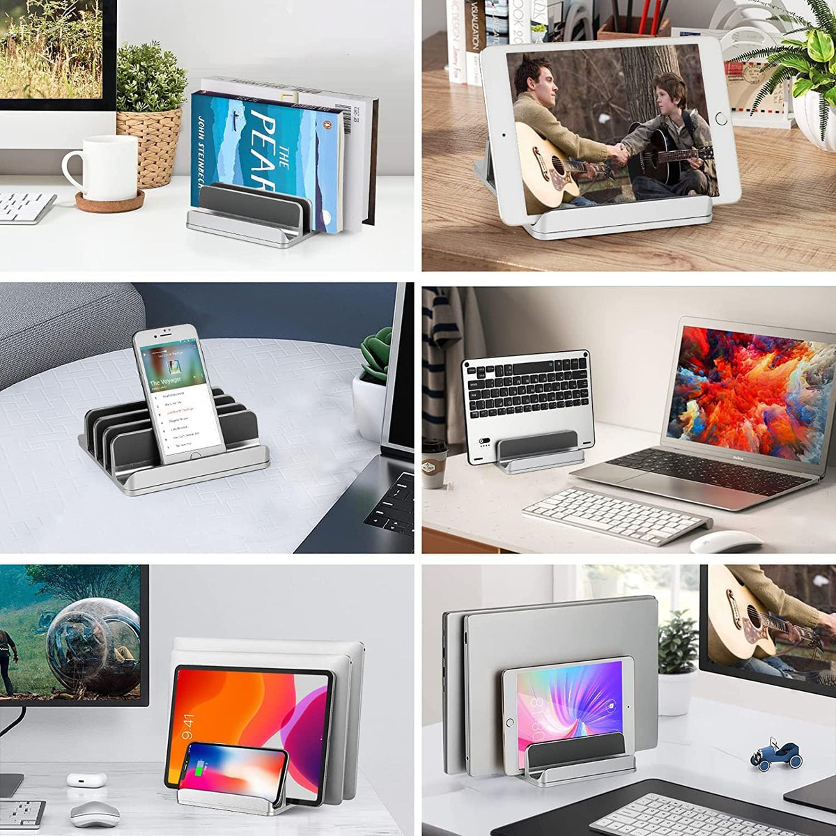 3-Slot Vertical Laptop Stand [Updated Version]