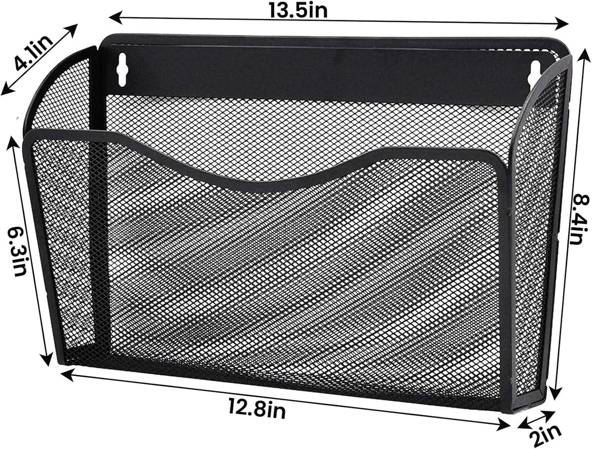 Wall File Organizer, 3 Pack, Mesh