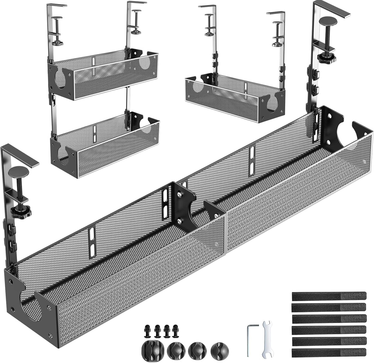 Multi-Model Under Desk Cable Management Metal Under Desk Wire