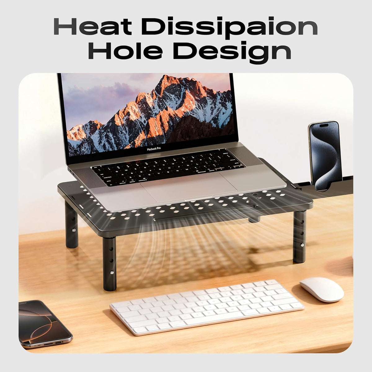 Computer Monitor Stand Riser, 2 Pack