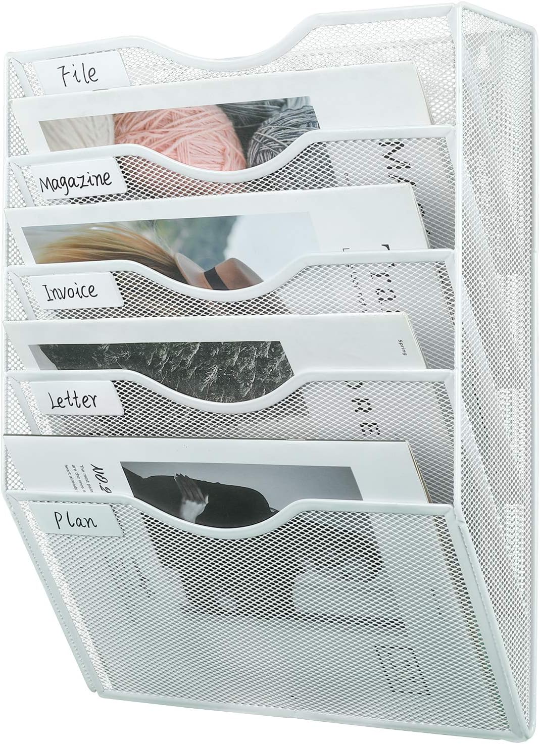 Hanging Wall File Holder Mail Organizer Wall Mount Document Letter