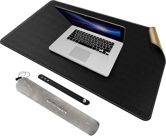 Chihein 32" x 20" Desk Mat with Cork & PU Leather