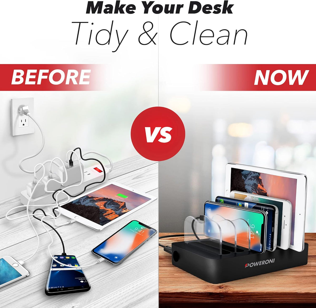 USB Charging Station, Black