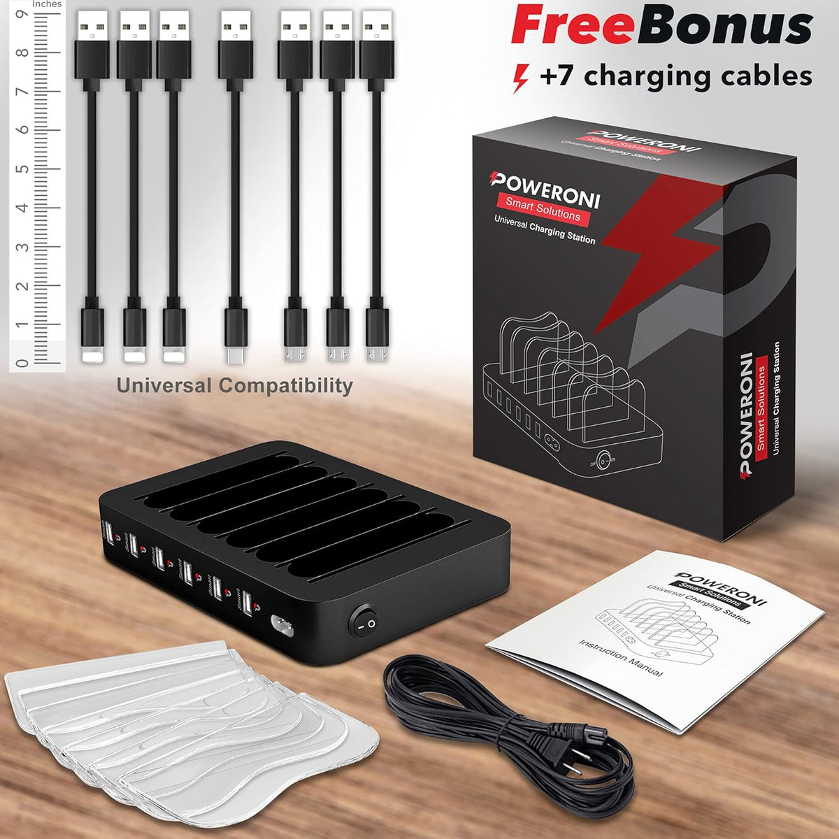 USB Charging Station, Black