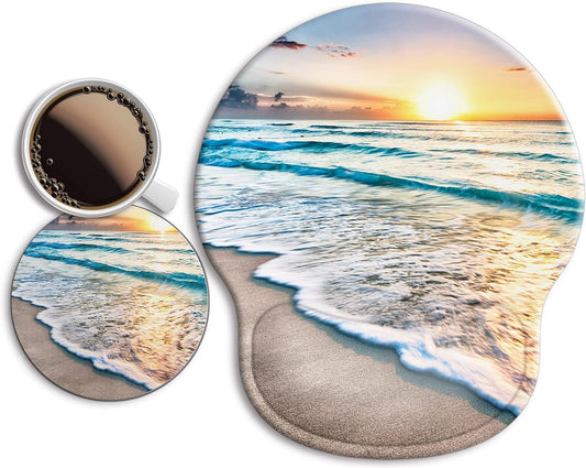 Ergonomic Mouse Pad with Wrist Support Rest