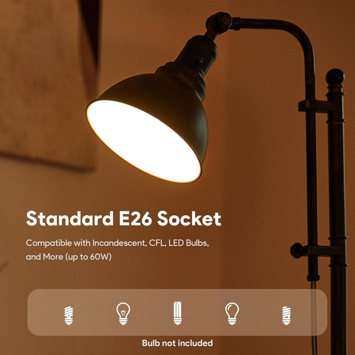 Rustic Desk Lamp Bronze Adjustable