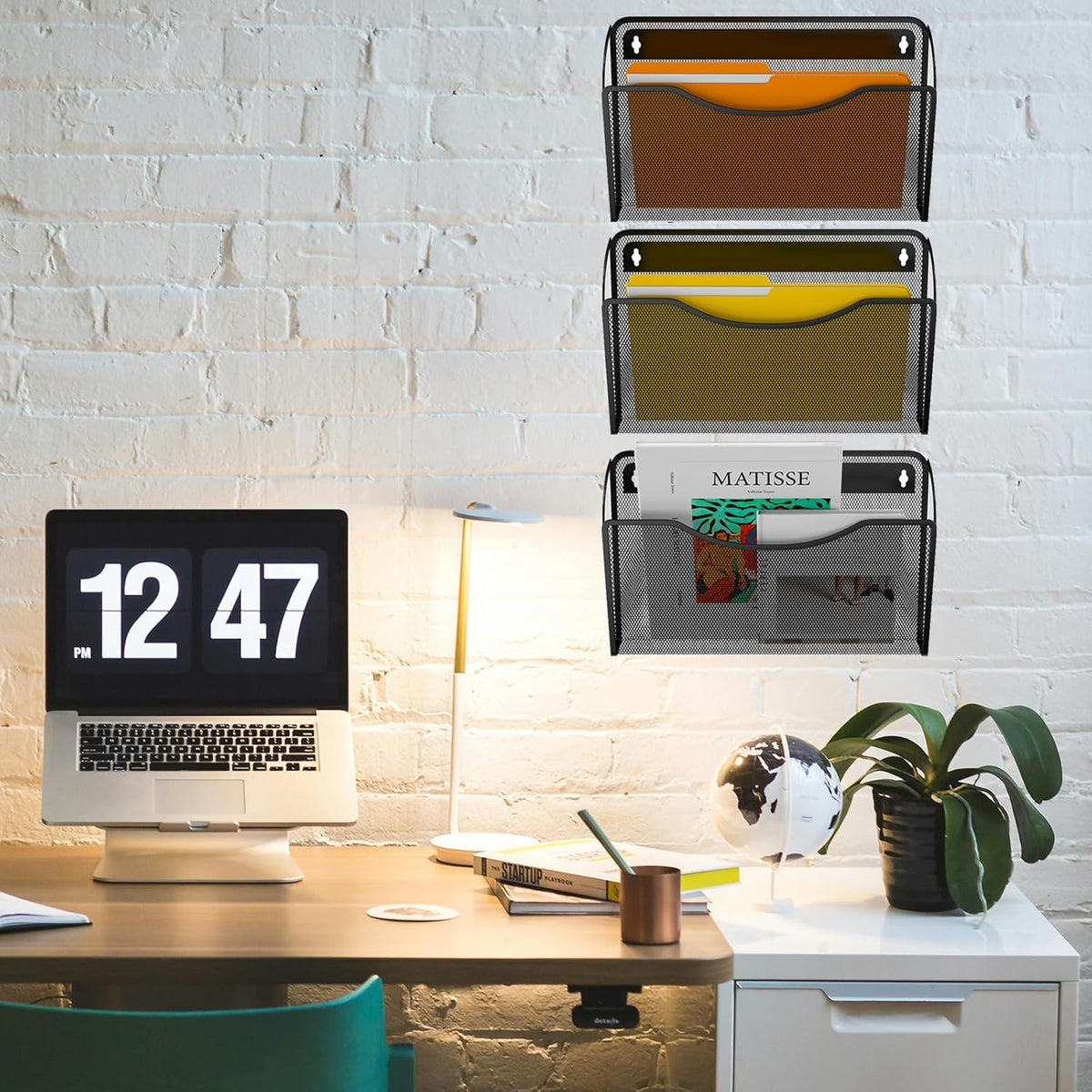 Wall File Organizer, 3 Pack, Mesh