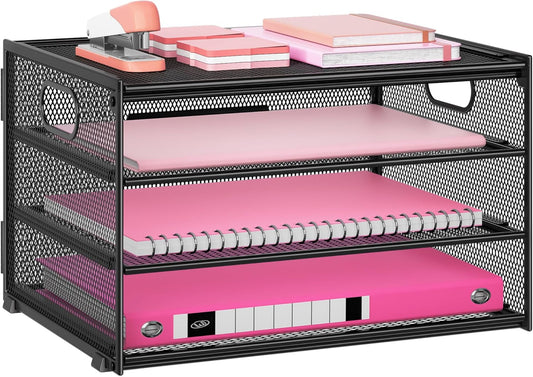 3-Tier Letter Tray Desk Organizer