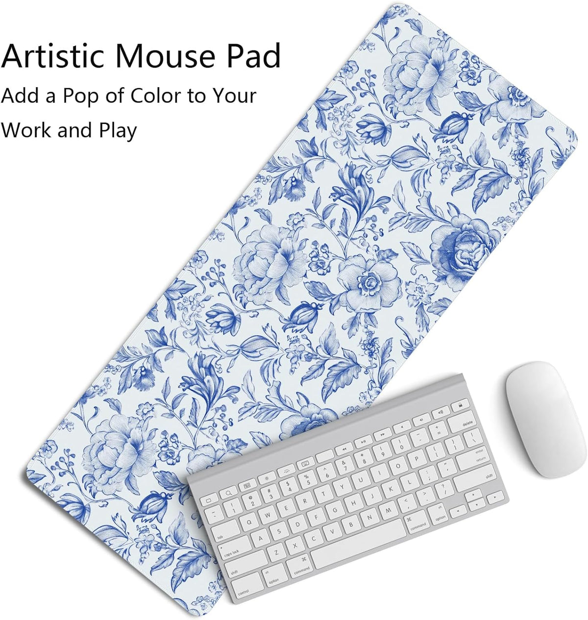 Blue Chinoiserie Mouse Pad