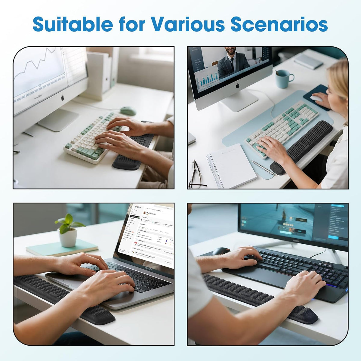 Keyboard Wrist Rest, Soft Memory Foam Wrist Support