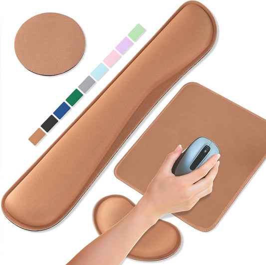 Office Ergonomic Memory Foam Computer Mouse and Keyboard Wrist Rest