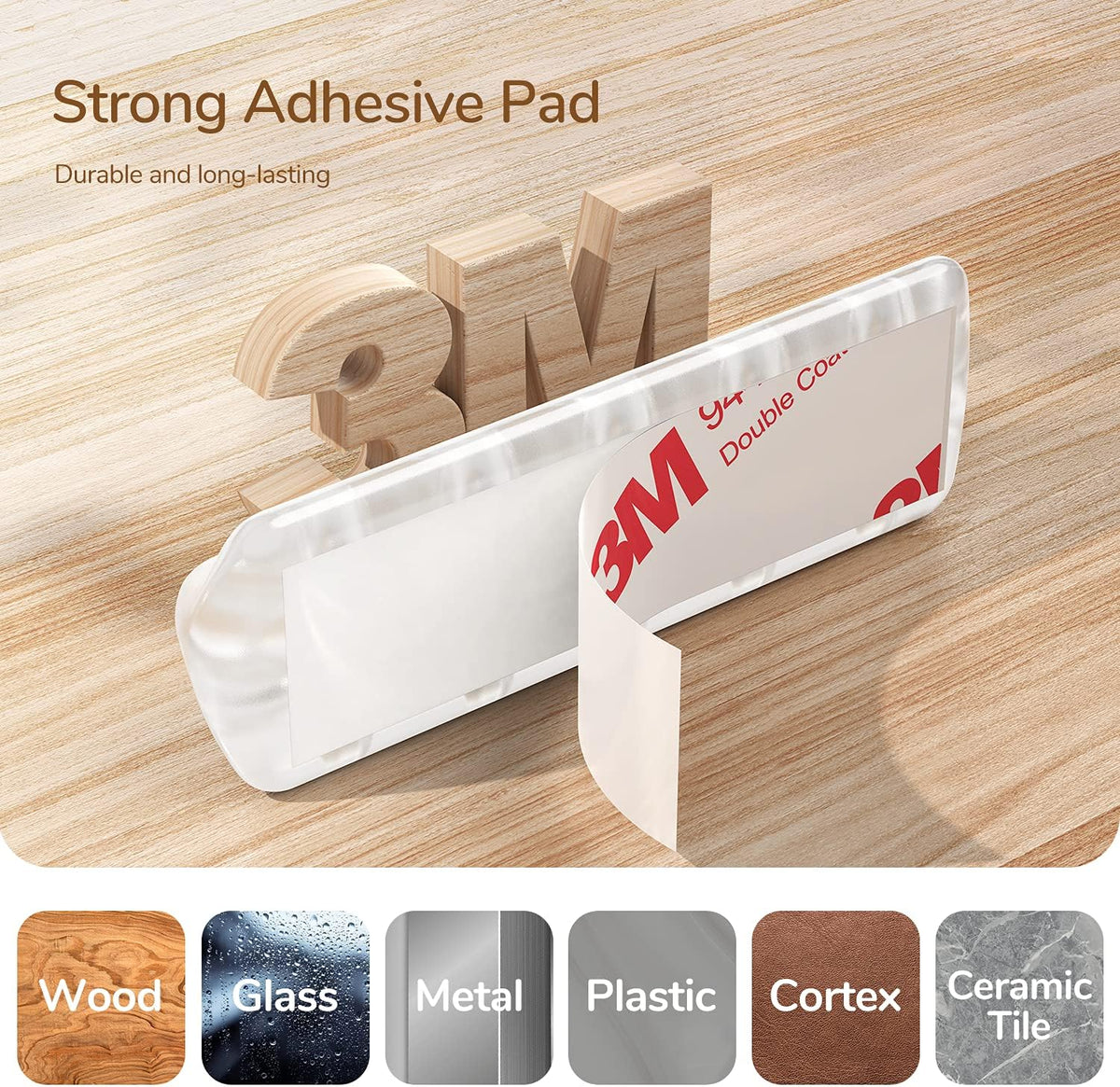 Clear Cable Clips, Cord Holders
