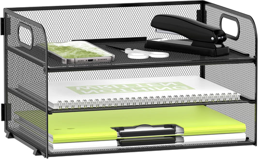 3 Tier Paper Organizer with Handle