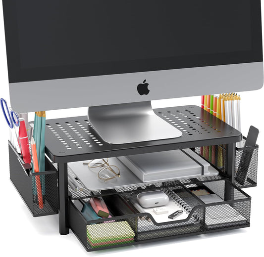 FlowMax Ergonomic Desk organizer Computer Monitor Stand -Improved XL