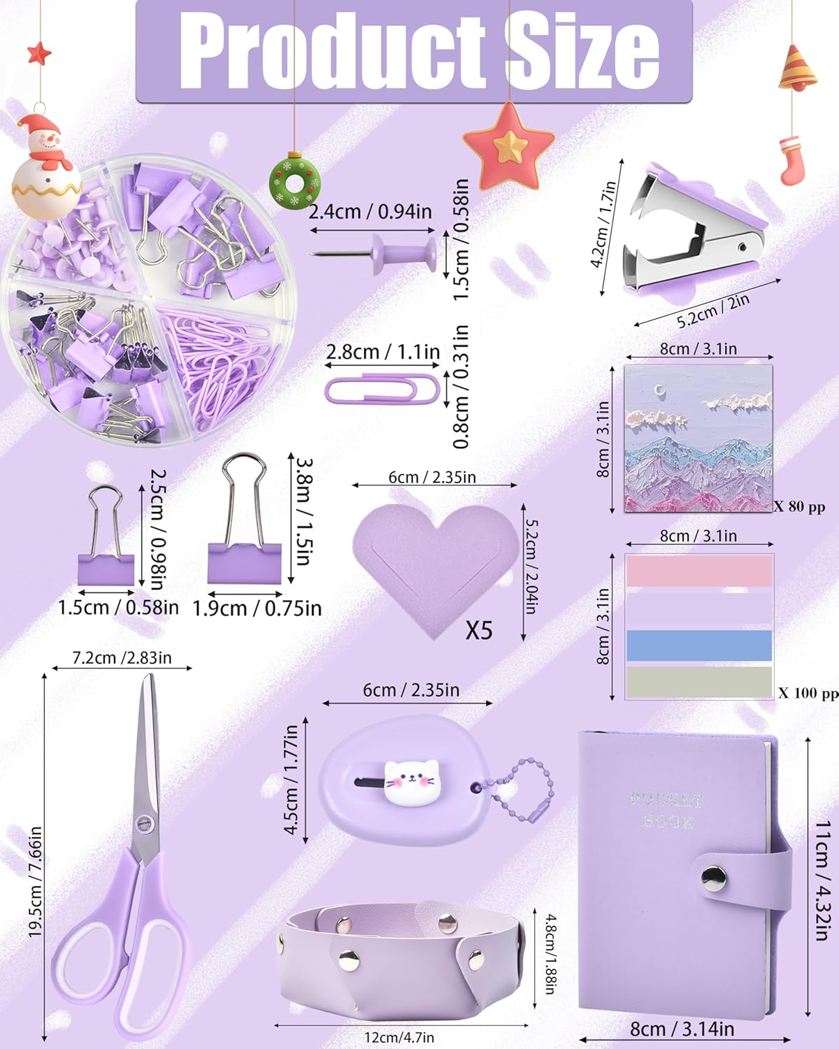 Purple Desk Accessories