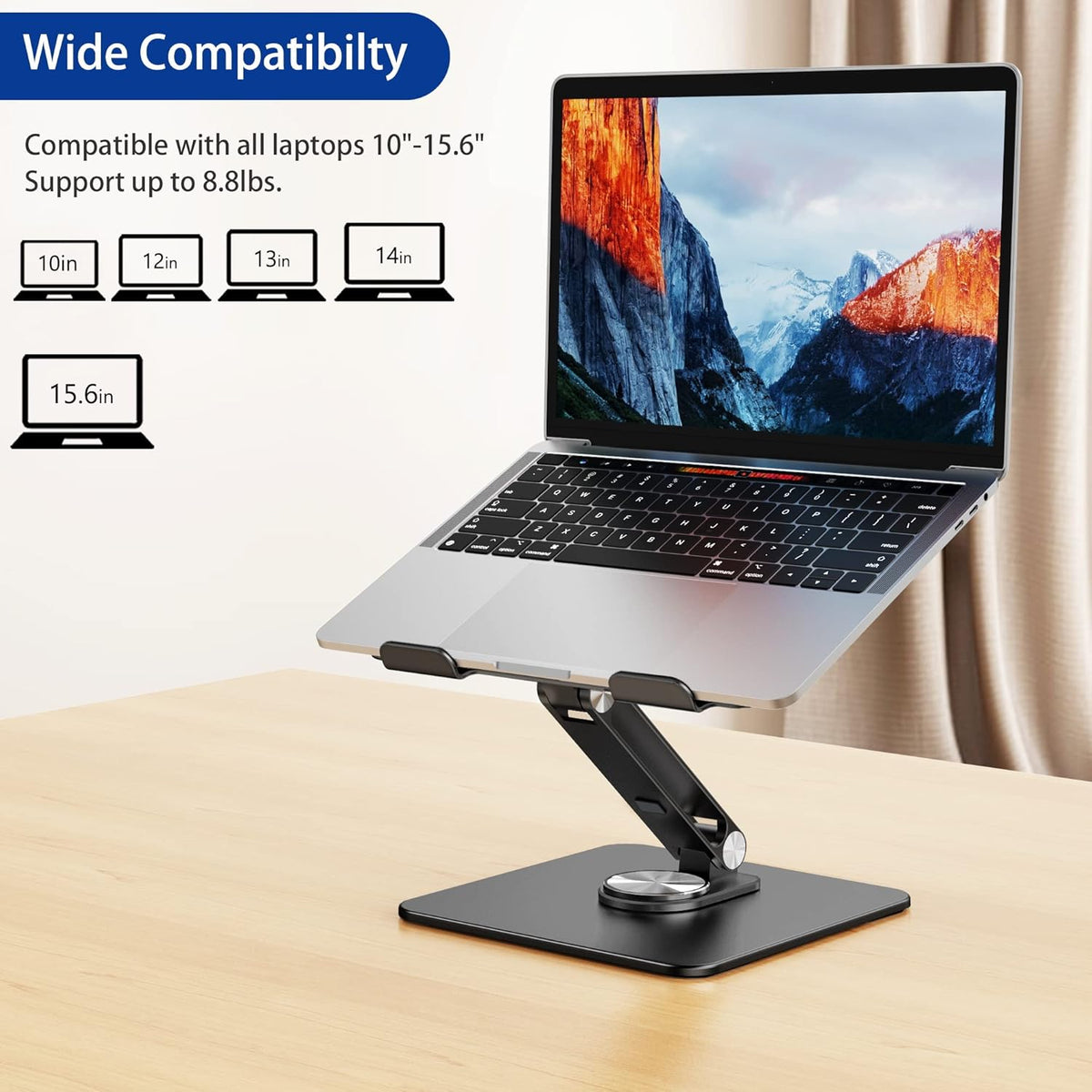 LSX7 Laptop Stand with 360 Rotating Base