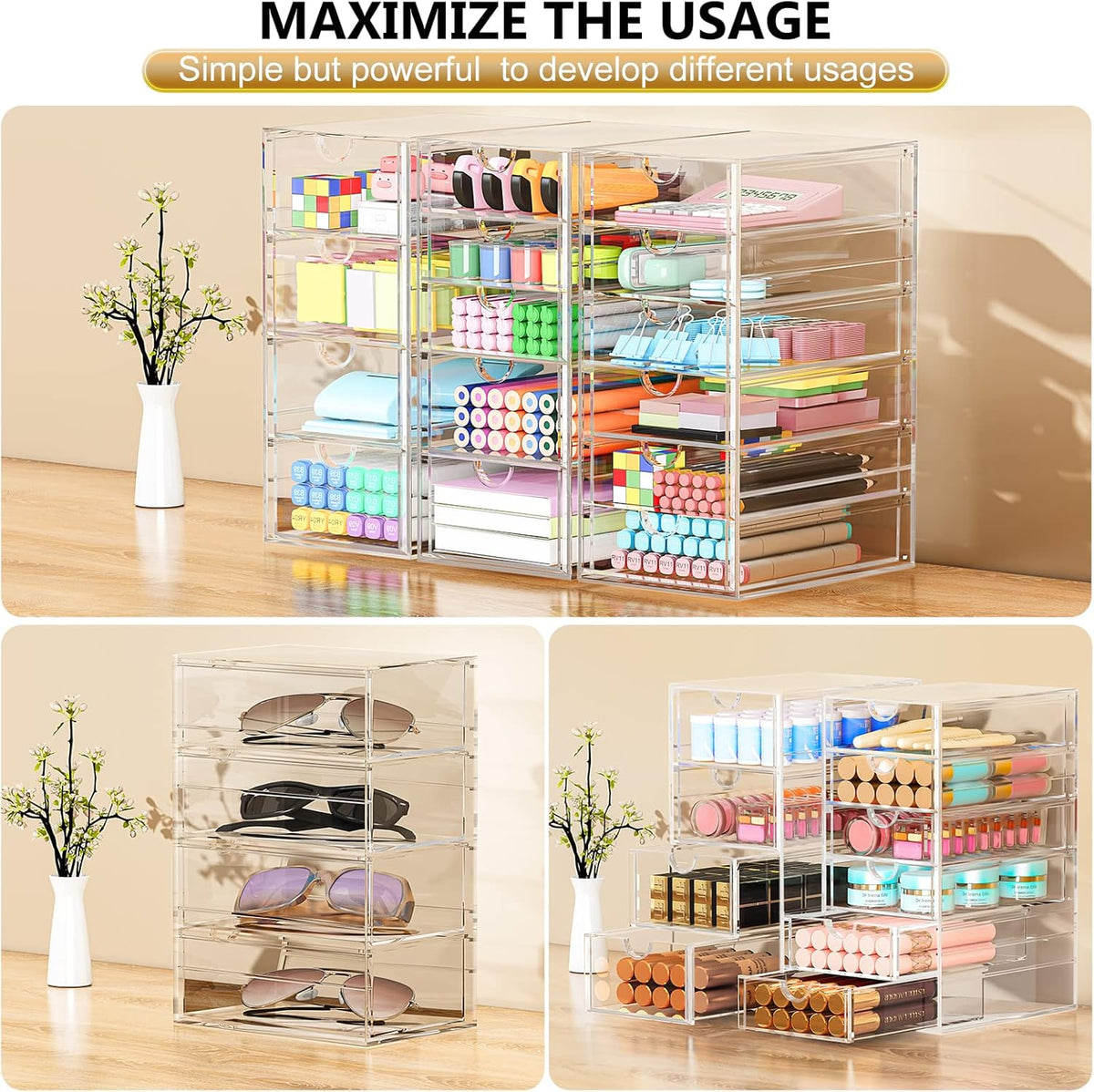 Acrylic Desk Organizers and Accessories