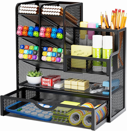 Mesh Pen Holder, Black