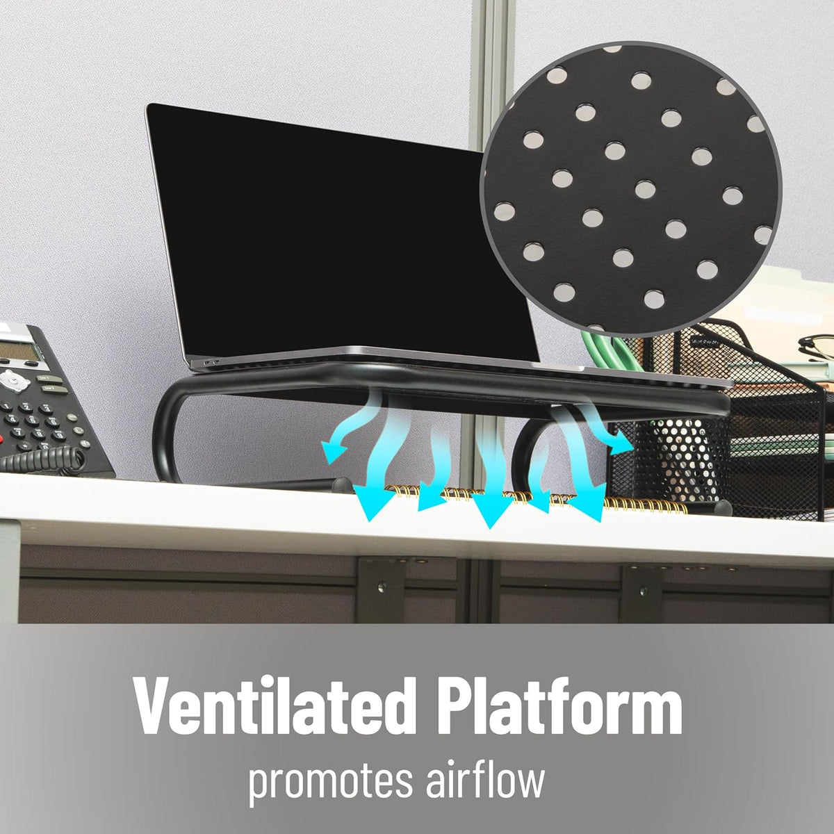 Monitor Stand, Ventilated Laptop Riser
