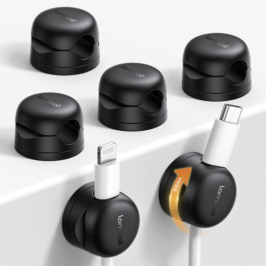 Rotatable Cord Organizer, 6Pack
