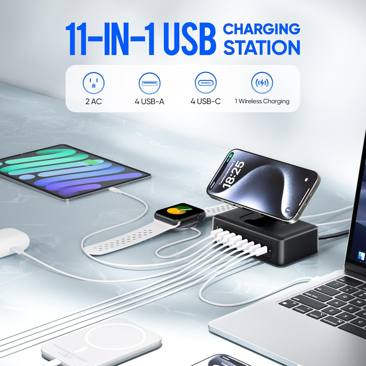 300W USB Charging Station