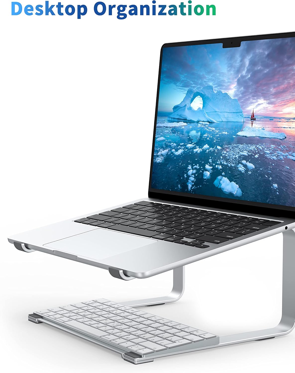 Laptop Stand, Silver, 17.3 Inch