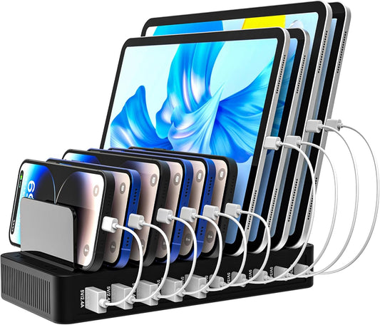 100W 10-Port Smart Charging Station